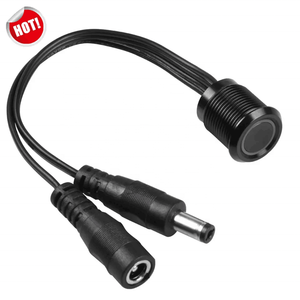 Đen LED thông minh <span class=keywords><strong>Dimmer</strong></span> chuyển đổi DC12V-24V/6A cảm ứng mờ cho dải ánh sáng/tủ với chức năng bộ nhớ - Product Image 1