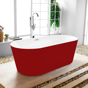 Hotel independiente acrílico baño superficie sólida al <span class=keywords><strong>aire</strong></span> libre bañera cuarto de baños - Product Image 6