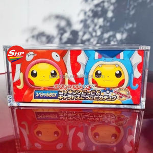 SHP Usine En Gros Pokemon Acrylique Booster <span class=keywords><strong>Pikachu</strong></span> Poncho Collection Boîte, Encadrement/Affichage Qualité Grade A (Boîte Acrylique Seulement) - Product Image 1