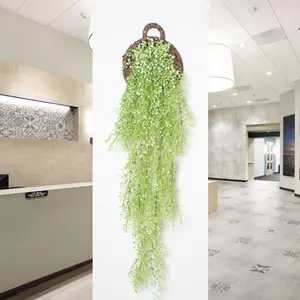 Piccoli fiori pendenti artificiali pianta finta <span class=keywords><strong>con</strong></span> Look realistico per l'arredamento di interni - Product Image 5