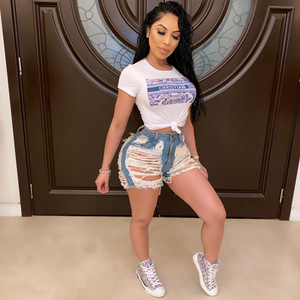 Sexy Ass Back Hole Denim Cut Out Stretch Skinny Jeans Mulher Cintura Alta Rasgado Butt <span class=keywords><strong>Push</strong></span> up Jeans para Mulheres Borlas Denim Calças - Product Image 5