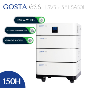 Inverter Fotovoltaico <span class=keywords><strong>GOSTA</strong></span> LS50H X3 e LSV-5 da 5KW con Batteria ESS AIO da 48V 51.2V 100AH su Ruote a Ricarica Rapida e Batterie Impilabili - Product Image 4