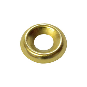 Arandelas de copa de tornillo de latón personalizadas chapadas en oro para aplicación de líquido de aceite industrial - Product Image 1