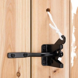 Loquet de portail extérieur en acier durable et PVC, auto-bloquant, étanche, facile à assembler, surface moderne enduite, pour animaux de compagnie, ferme, <span class=keywords><strong>jardin</strong></span> - Product Image 1