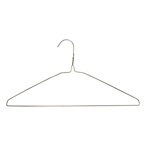 Cintres en fil métallique plaqué or de 16 pouces, vente en gros de cintres en fil métallique, cintres pour nettoyage à sec - Product Image 1