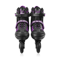 PAPAISON 301 Patins à roulettes pour enfants Roues en caoutchouc plastique 82A Roulements ABEC-7 Coque de surface souple