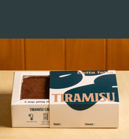 Emballage personnalisé avec impression de logo, emballage alimentaire en papier pour boulangerie, boîte à tiramisu avec tiroir