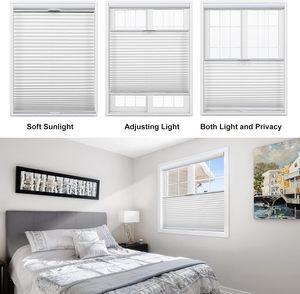 Stores alvéolaires occultants sans cordon, à plis thermiques, personnalisables pour fenêtres, à ouverture par le haut et le bas - Product Image 2