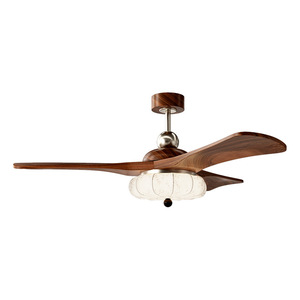 Retro Ceiling Fan Light With Led Fixed Blade For Living Room Dining Room Silent Versatile Smart Fan Light - Product Image 4