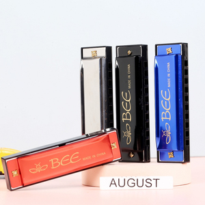 Bee Thương Hiệu <span class=keywords><strong>Mini</strong></span> <span class=keywords><strong>Harmonica</strong></span> 10 Lỗ Đầy Màu Sắc Âm Nhạc Đồ Chơi Với Nhôm Reedplate Cho Blues Cho Trẻ Người Chơi - Product Image 1