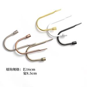 ضمان الرضا ستائر على شكل حرف <span class=keywords><strong>U</strong></span> تحمل الظهر تيباك سبائك الألومنيوم خطافات للاستخدام المنزلي أعمدة الستائر المسارات - Product Image 2