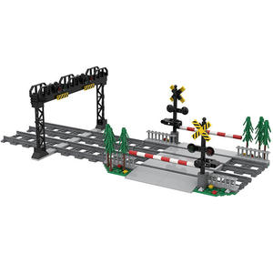 Masterpiece M24006 Blocs de construction de train urbain, rails droits, rails courbes, rails bifurqués, rails flexibles, jouet - Product Image 1