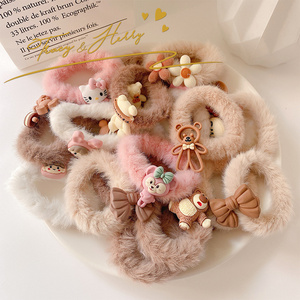 <span class=keywords><strong>Tracy</strong></span> & Herry-accesorios para el cabello de dibujos animados para niña, accesorios para el cabello de felpa con bonito patrón de animales, para Otoño e Invierno - Product Image 1