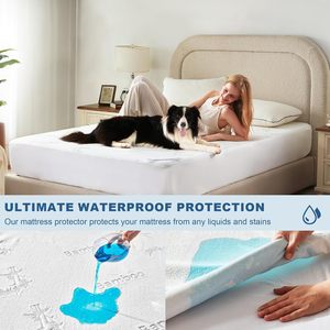 Protector de Colchón de Bambú Jacquard Refrigerante, Impermeable, Transpirable y Elástico, Venta al Por Mayor de Fábrica - Product Image 2