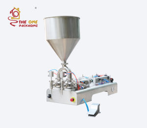 न्यूमेटिक पिस्टन कॉस्मेटिक क्रीम भरने मशीन जाम फिलर गर्म मोम भरने की मशीन पेरिस्टैटिक पंप सिर तिल तेल मशीन - Product Image 1