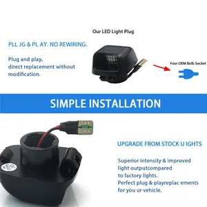 Juego de 2 Luces LED para Placa de Matrícula, Repuesto para Nissan Frontier, Titan, Armada, Xterra, Suzuki Equator - Product Image 4