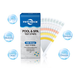 Tiras de prueba de PH 5 en 1 para <span class=keywords><strong>piscina</strong></span> de Spa, tiras de prueba de PH con cloro, sin dureza, cianúrico, CI, Tornasol - Product Image 3