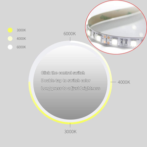 Espejo de <span class=keywords><strong>Baño</strong></span> con Interruptor Táctil LED Retroiluminado y Estante, Espejo de Vanidad Moderno <span class=keywords><strong>para</strong></span> Salón, Dormitorio, Sala de Estar y <span class=keywords><strong>Baño</strong></span> - Product Image 3