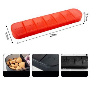 Custom Logo Portable Pill Case 7 Days Pills <b>Boxes</b> Weekly Pill Organizer 7 Compartments Pp Plastic Storage Box - Product Image 4