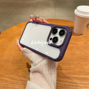 Lichicase Protección de lente a prueba de golpes Funda de parachoques táctil amigable con la piel para Samsung A02 M02 <span class=keywords><strong>M33</strong></span> J7 Prime Funda de TPU - Product Image 5