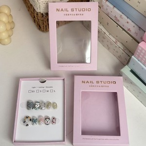 Nhà Máy Tùy Chỉnh Rỗng Móng Tay Giả Hộp Gói Cứng Cứng Nhắc Hộp Hiển Thị Với Phù Hợp Với Thẻ Giấy Trong Suốt Cửa Sổ Nắp Và Cơ Sở Hộp - Product Image 5