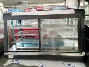 電気式フードウォーマーショーケース 三層式 熱風循環 温度調節 ピザ フライドチキン ハンバーガー レストラン向け - Product Image 2