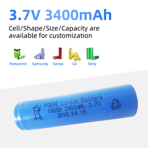 Высокоемкие японские литий-ионные аккумуляторные элементы <span class=keywords><strong>18650</strong></span>, 3.7В, 3400мАч - Product Image 4