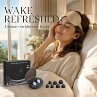 Bouchons d'oreilles réutilisables personnalisés OEM, bouchons d'oreilles en silicone double couche avec réduction du bruit de 35 dB pour la vente en gros