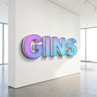 Letrero Comercial con Letras de Canal LED 3D de Estilo Moderno Zhilin, Letrero Luminoso con Programas RGB para Publicidad en Tiendas, IP65, CE, RoHS