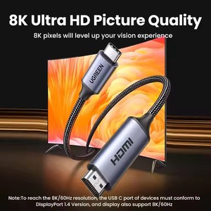 Cable UGREEN <span class=keywords><strong>USB</strong></span> <span class=keywords><strong>C</strong></span> a <span class=keywords><strong>HDMI</strong></span> compatible con 4K 8K, 8K/60Hz 4K/120Hz para MacBook Pro, iMac, iPad Pro, <span class=keywords><strong>Samsung</strong></span> Galaxy, <span class=keywords><strong>USB</strong></span> <span class=keywords><strong>C</strong></span> a <span class=keywords><strong>HDMI</strong></span> 2.1 - Product Image 2