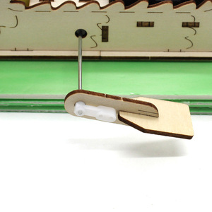 Kit de bateau dragon en bois, expérience scientifique à faire soi-même, jouet éducatif pour enfants de 7 à 9 ans, commande manuelle, sans batterie - Product Image 1
