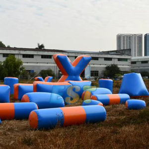 आउटडोर इंटरैक्टिव इंफ्लेटेबल एयर इंफ्लेटेबल ब्लॉकर्स शूटिंग खेल inflatable पेंटबॉल बंकर - Product Image 3