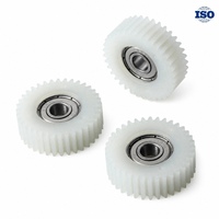 Engrenage Conique en Nylon Personnalisé Fabriqué sur Dessin OEM ODM Engrenage Non Standard 36 Dents Module 1.0 1.25 Roulement 608Z pour Convoyeur à Rouleaux