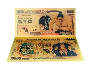 Vente en gros de billets de banque en feuille d'or 24K, anime japonais Jujutsu Kaisen, billets de banque en feuille d'or plaquée or, cadeaux pour enfants - Product Image 3