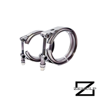Collier de serrage en V en acier inoxydable 304 pour échappement turbo, anti-rouille, qualité automobile, 6,0 pouces (152 mm) pour système d'échappement haute performance