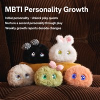 Jouet en peluche robot IA en gros |   Compagnon émotionnel intelligent FUZOZO avec un grand modèle de dialogue (GPT/Gemini), croissance personnelle MBTI