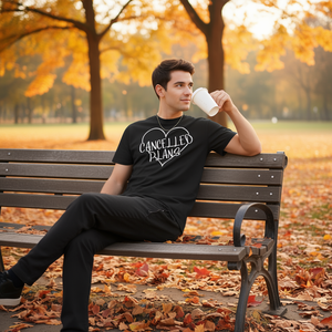 Camiseta para adultos con diseño de corazón y la frase I Love Cancelled Plans - Product Image 3