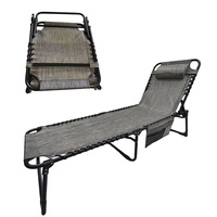 Fauteuil inclinable pliable, réglable en hauteur, siège de voiture, lit de repos, camping, chaise de repos, tissu pare-soleil, repose-pieds, lit de couchage