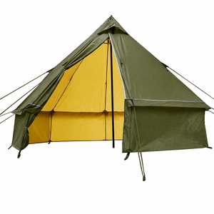 Tente de camping chaude OEM coupe-vent 4 saisons avec cheminée, tente pyramide légère pour bushcraft en extérieur avec jupe de protection contre la neige - Product Image 4