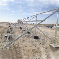 Soporte de Montaje para Paneles Solares, Estructura de Soporte para Paneles Fotovoltaicos, Galvanizado en Caliente, Resistente a Altas Velocidades del Viento (56M/S) y Nieve