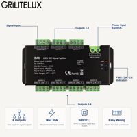 Amplificateur de signal SPI TTL 6 canaux OEM SA6, 1 entrée, six sorties, compatible avec les systèmes LED numériques, fournisseurs dans le monde entier
