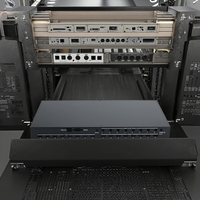 Boîtier de commande d'amplificateur audio sur mesure 1U 19'' pour montage en rack, pièces en tôle découpées au laser de précision et poinçonnées par CNC, IP55