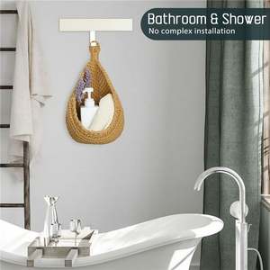 Cesta de almacenamiento tejida de cuerda de algodón, macetas de valla colgante para <span class=keywords><strong>pared</strong></span> exterior, cestas de mimbre 2022, ropa para <span class=keywords><strong>colgar</strong></span> <span class=keywords><strong>en</strong></span> el - Product Image 5