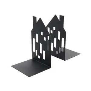 Sıcak satış malzeme demir Bookend tutucu yüksek kalite dekoratif Bookends