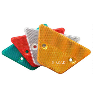 High Visibility Yellow White Red Green Plastic Traffic Road Safety Highway Reflective Trapezoidal Delineator Guardrail <b>Reflector</b> - Product Image 1