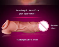 Manchon de pénis en silicone souple pour homme, 100% étanche, pour l'agrandissement du pénis et le retard de l'éjaculation
