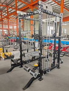 YL-2096 <span class=keywords><strong>Jaula</strong></span> de Potencia Comercial para Gimnasio, Sistema de <span class=keywords><strong>Poleas</strong></span> Dobles, Entrenador Multifuncional y Soporte para Sentadillas para Gimnasio - Product Image 3