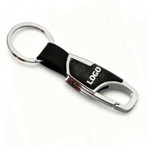Custom Logo <b>Key</b> <b>Ring</b> Personalized Keychain <b>Accessory</b> for Car Dealer Event Business Promo Gift Pu Leather Keychains Wholesale - Product Image 2