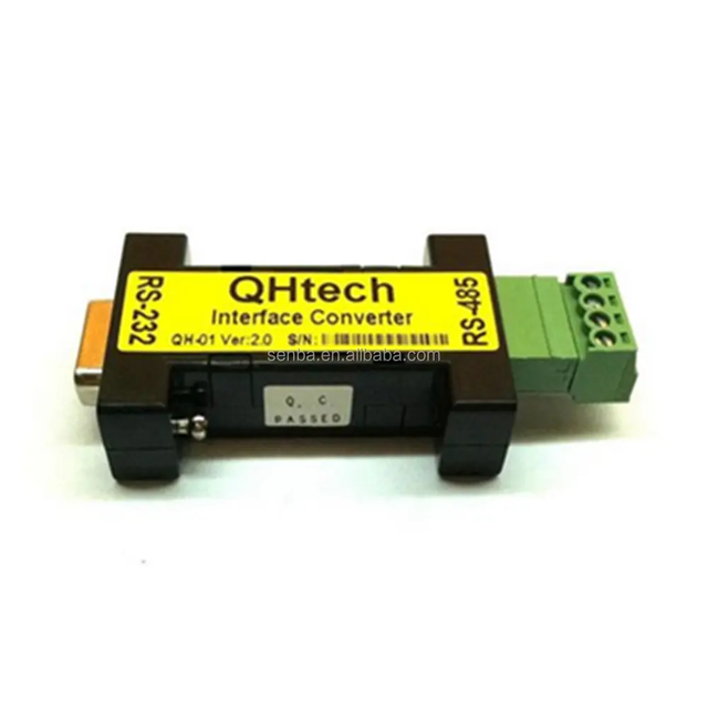 QHteck QH-01 Passive Industrial Grade Isolator Lightning RS232 to RS485 Interface Converter Adapter