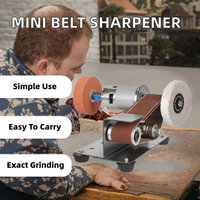 Affûteur de couteaux portable électrique automatique à bande abrasive, réglable, pour polissage de lames DIY